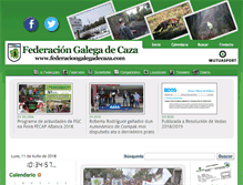 Tablet Screenshot of federaciongalegadecaza.com